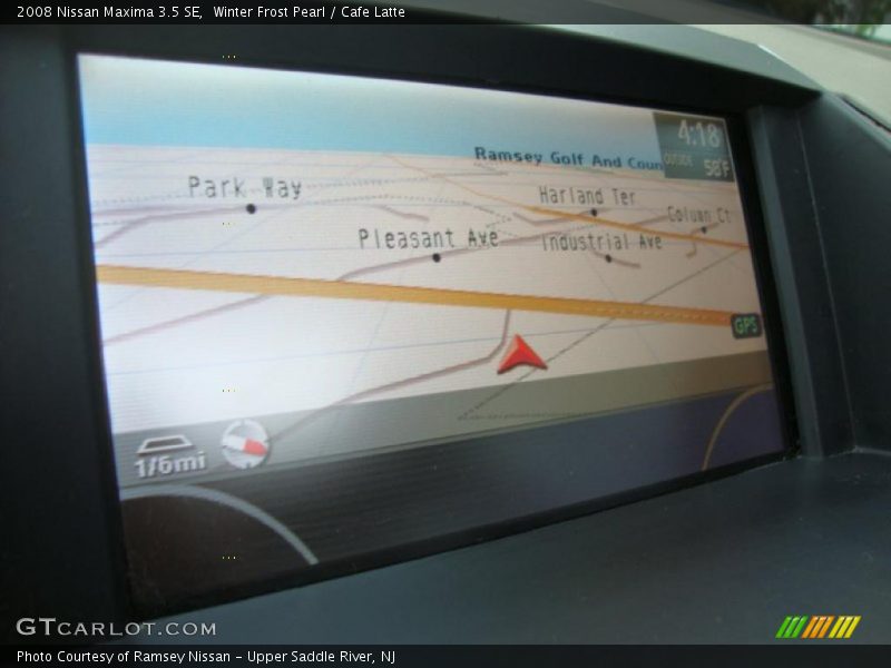 Winter Frost Pearl / Cafe Latte 2008 Nissan Maxima 3.5 SE