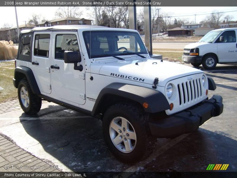 Stone White / Dark Slate Gray/Med Slate Gray 2008 Jeep Wrangler Unlimited Rubicon 4x4