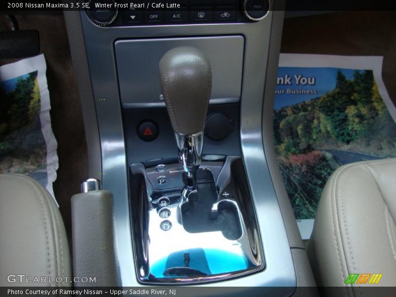 Winter Frost Pearl / Cafe Latte 2008 Nissan Maxima 3.5 SE