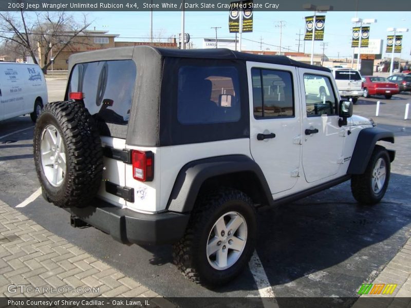 Stone White / Dark Slate Gray/Med Slate Gray 2008 Jeep Wrangler Unlimited Rubicon 4x4