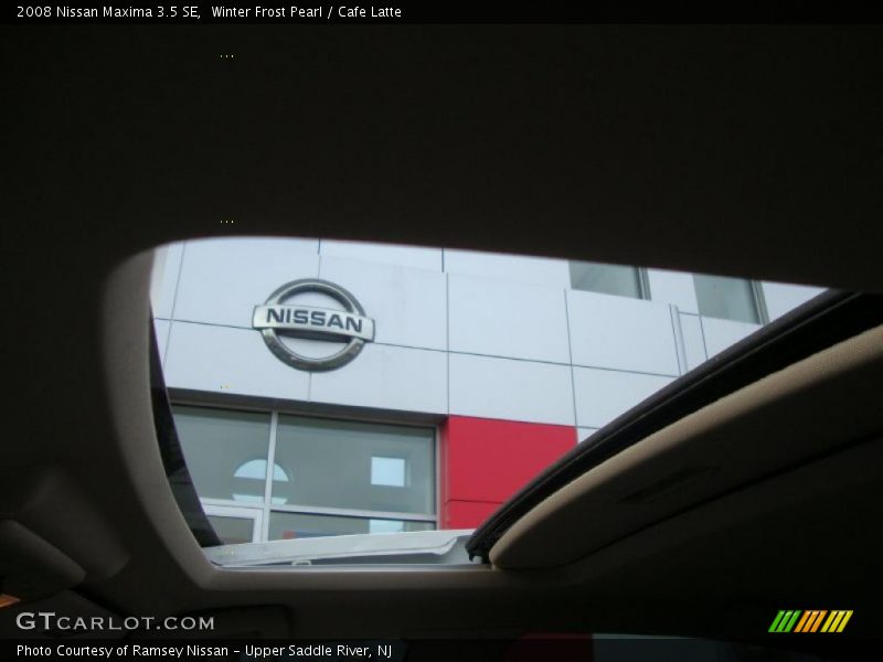 Winter Frost Pearl / Cafe Latte 2008 Nissan Maxima 3.5 SE