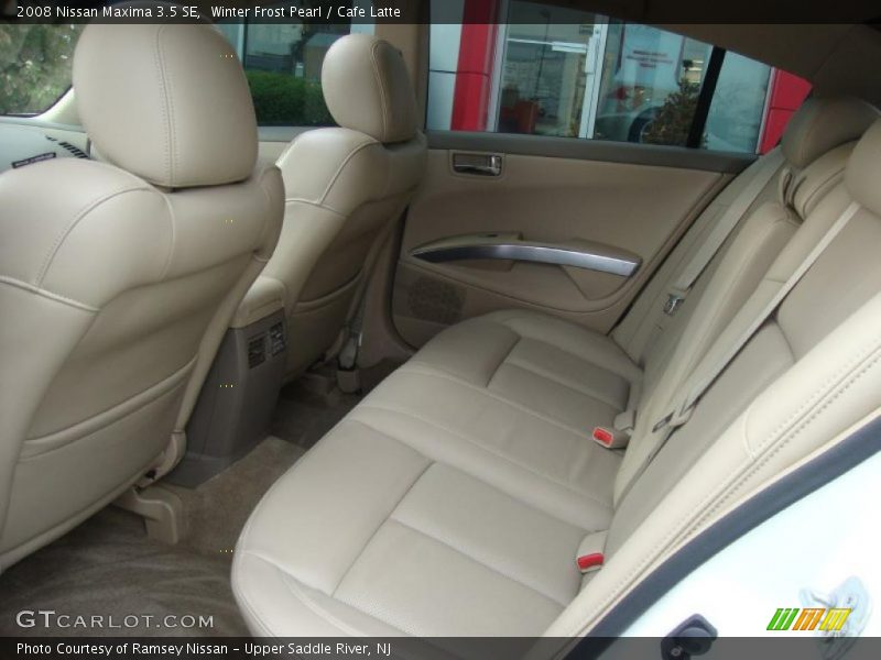 Winter Frost Pearl / Cafe Latte 2008 Nissan Maxima 3.5 SE
