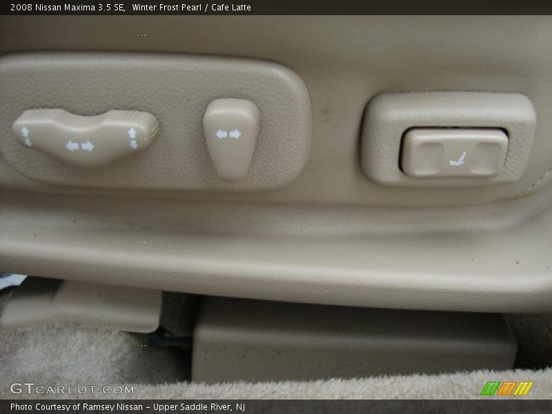 Winter Frost Pearl / Cafe Latte 2008 Nissan Maxima 3.5 SE