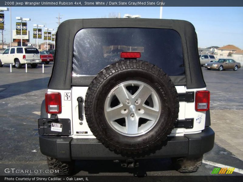 Stone White / Dark Slate Gray/Med Slate Gray 2008 Jeep Wrangler Unlimited Rubicon 4x4