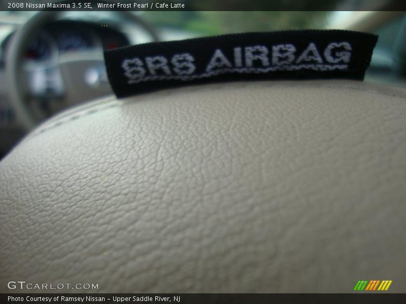 Winter Frost Pearl / Cafe Latte 2008 Nissan Maxima 3.5 SE