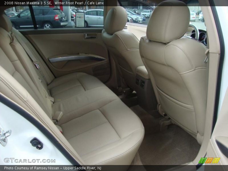 Winter Frost Pearl / Cafe Latte 2008 Nissan Maxima 3.5 SE