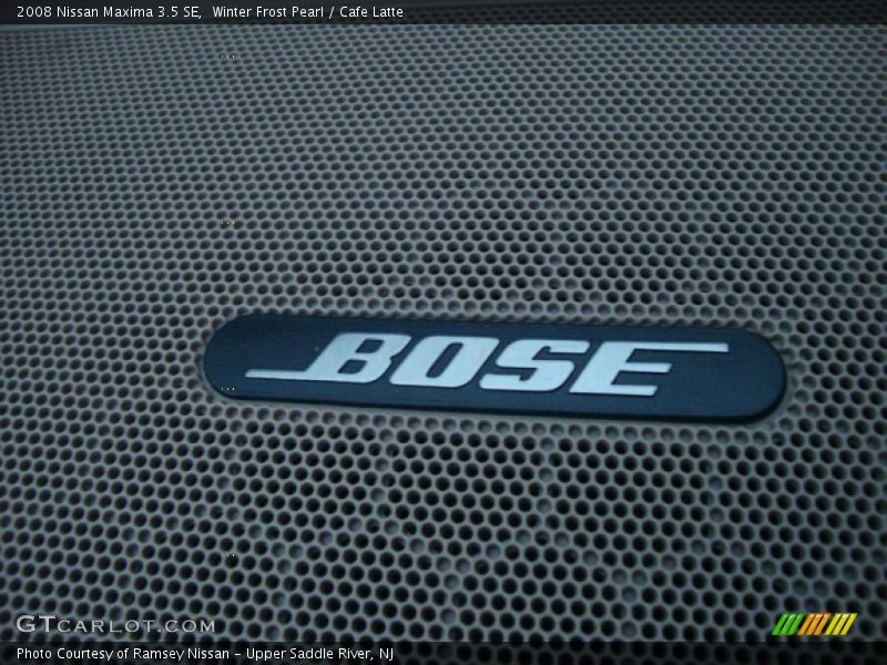 Winter Frost Pearl / Cafe Latte 2008 Nissan Maxima 3.5 SE
