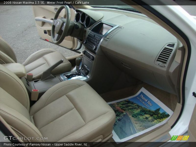 Winter Frost Pearl / Cafe Latte 2008 Nissan Maxima 3.5 SE