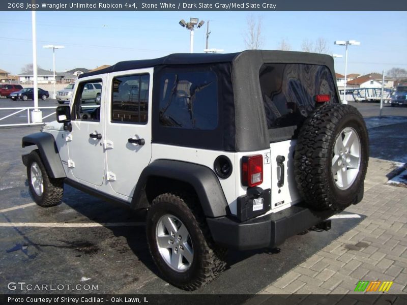 Stone White / Dark Slate Gray/Med Slate Gray 2008 Jeep Wrangler Unlimited Rubicon 4x4
