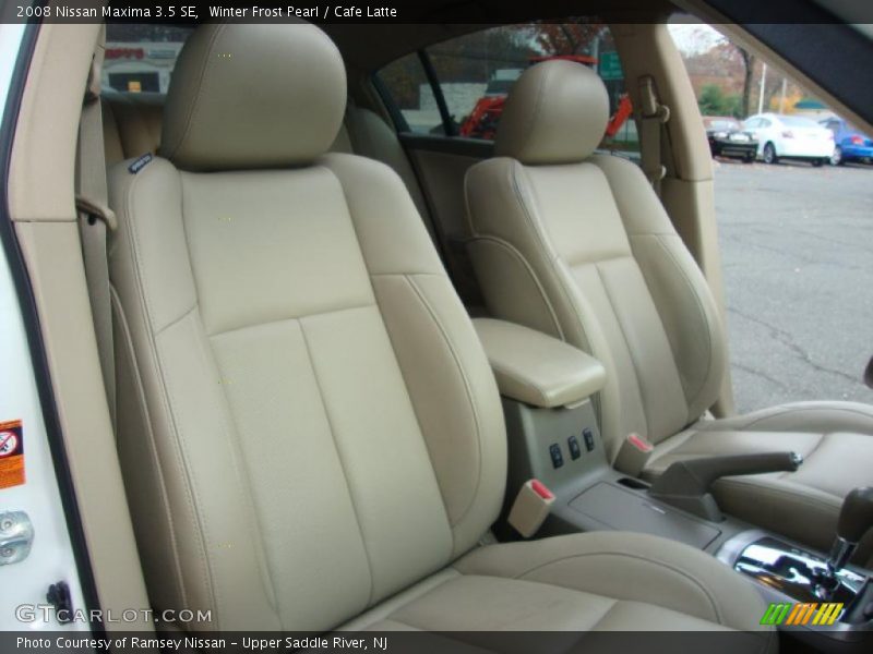 Winter Frost Pearl / Cafe Latte 2008 Nissan Maxima 3.5 SE