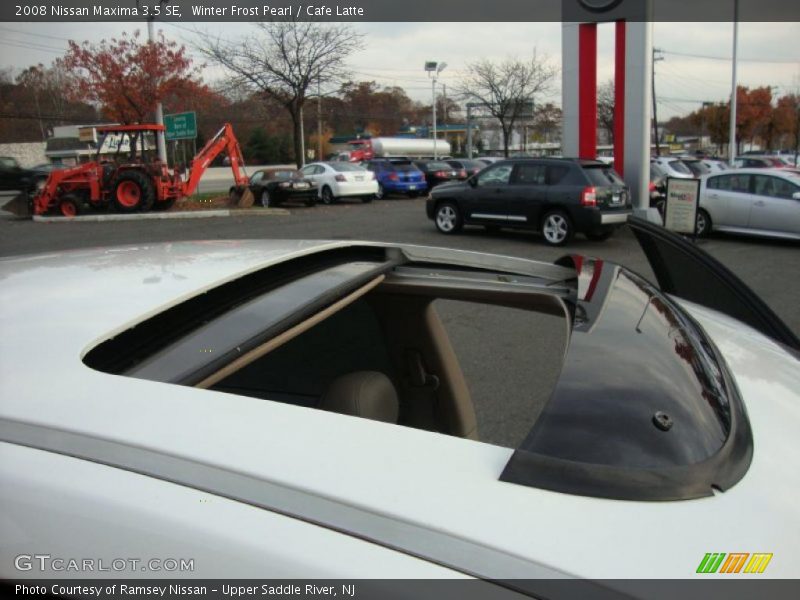 Winter Frost Pearl / Cafe Latte 2008 Nissan Maxima 3.5 SE