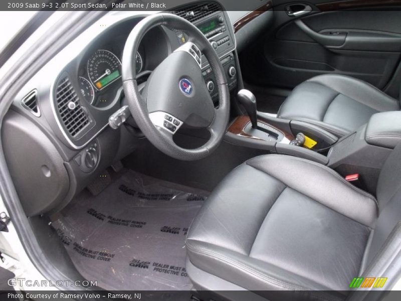 Black Interior - 2009 9-3 2.0T Sport Sedan 