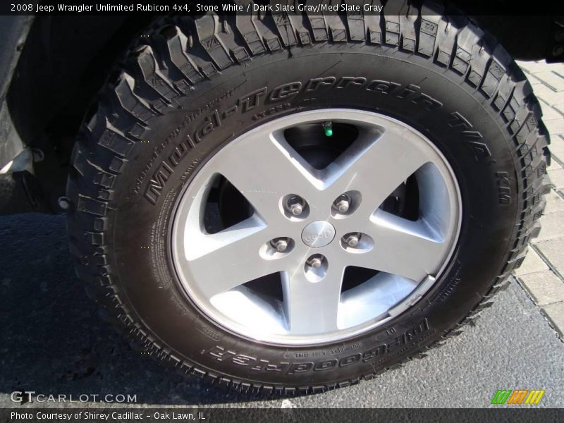 Stone White / Dark Slate Gray/Med Slate Gray 2008 Jeep Wrangler Unlimited Rubicon 4x4