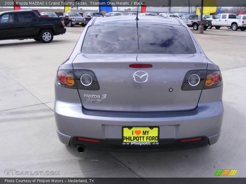 Titanium Gray Metallic / Black 2006 Mazda MAZDA3 s Grand Touring Sedan