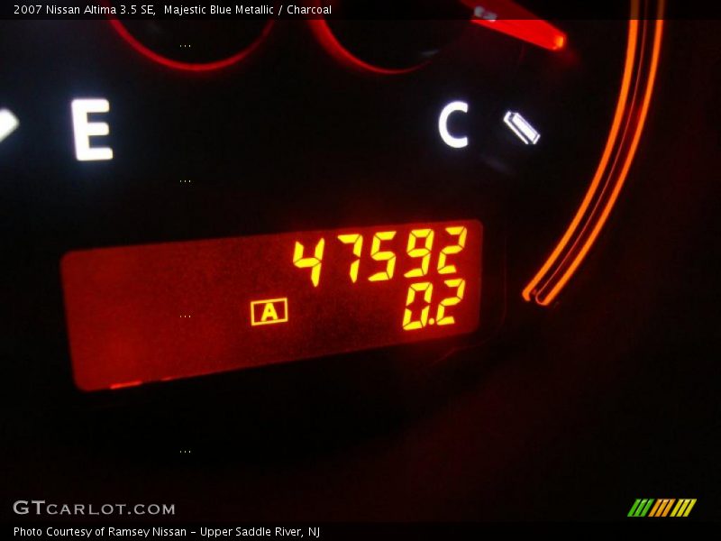 Majestic Blue Metallic / Charcoal 2007 Nissan Altima 3.5 SE