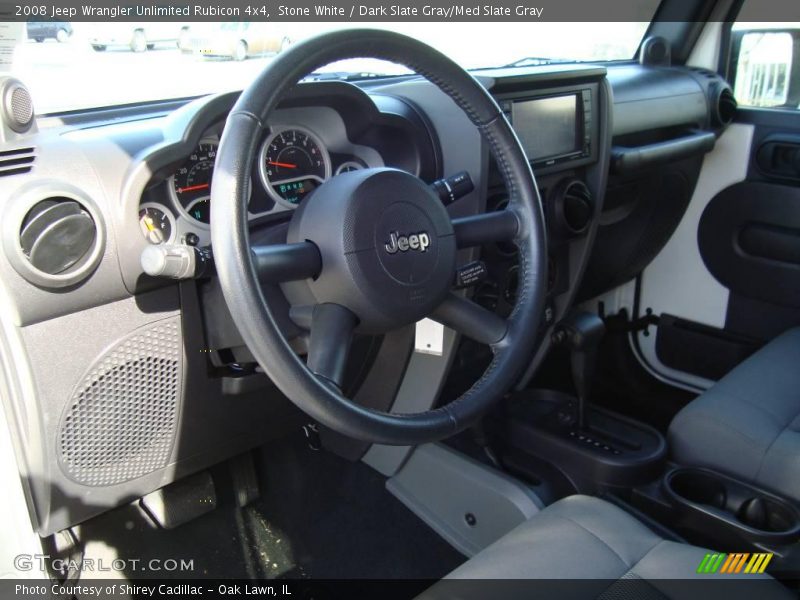 Stone White / Dark Slate Gray/Med Slate Gray 2008 Jeep Wrangler Unlimited Rubicon 4x4