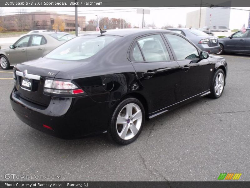 Black / Parchment 2008 Saab 9-3 2.0T Sport Sedan