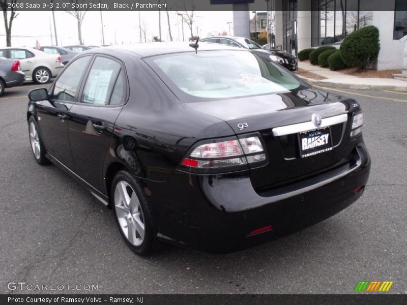Black / Parchment 2008 Saab 9-3 2.0T Sport Sedan