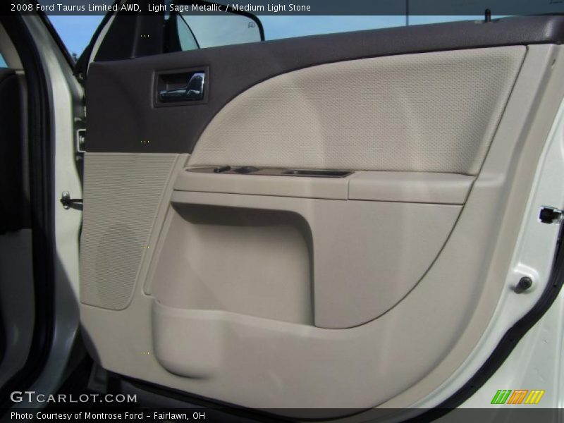Light Sage Metallic / Medium Light Stone 2008 Ford Taurus Limited AWD