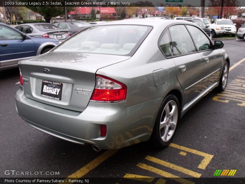 Seacrest Green Metallic / Warm Ivory 2009 Subaru Legacy 2.5i Sedan