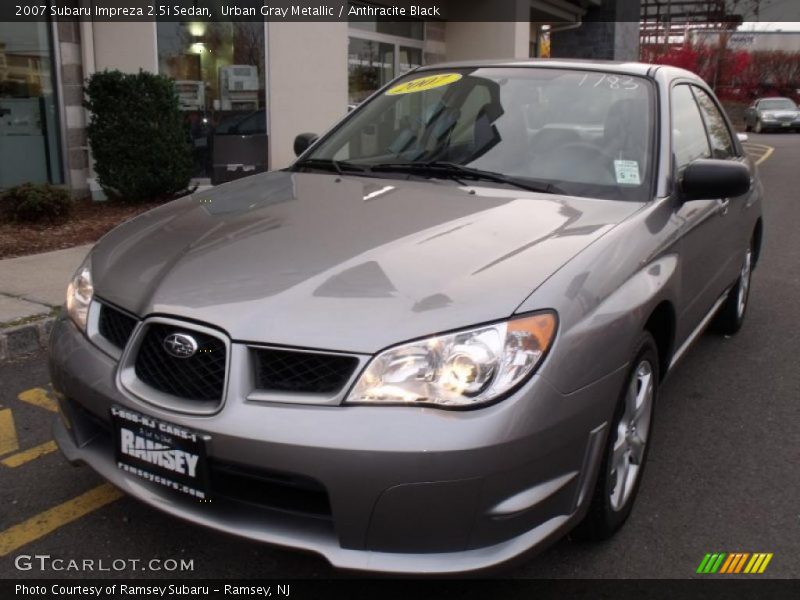 Urban Gray Metallic / Anthracite Black 2007 Subaru Impreza 2.5i Sedan