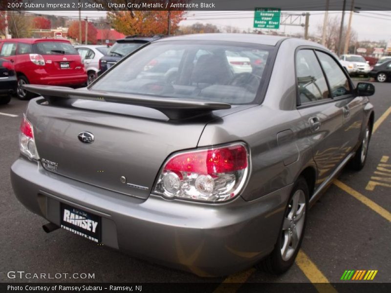 Urban Gray Metallic / Anthracite Black 2007 Subaru Impreza 2.5i Sedan