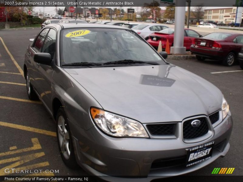 Urban Gray Metallic / Anthracite Black 2007 Subaru Impreza 2.5i Sedan