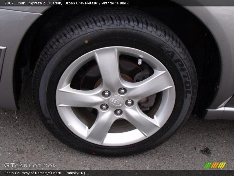 Urban Gray Metallic / Anthracite Black 2007 Subaru Impreza 2.5i Sedan