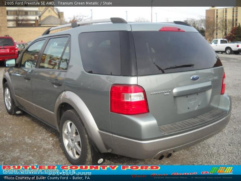 Titanium Green Metallic / Shale 2005 Ford Freestyle SE AWD