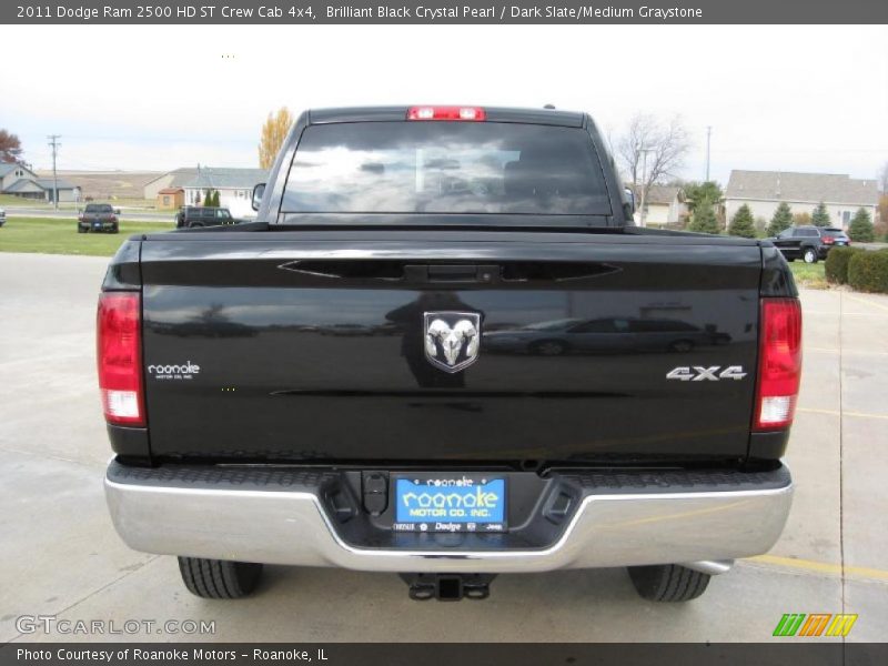 Brilliant Black Crystal Pearl / Dark Slate/Medium Graystone 2011 Dodge Ram 2500 HD ST Crew Cab 4x4