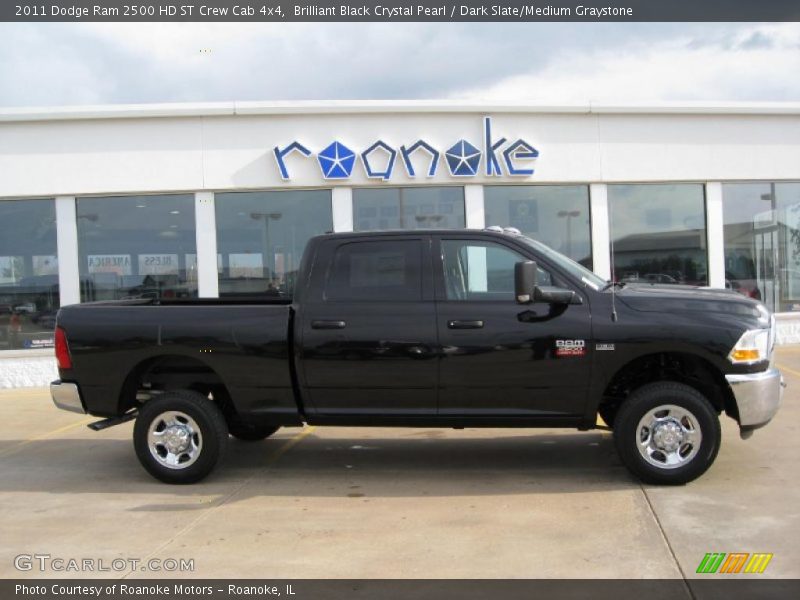 Brilliant Black Crystal Pearl / Dark Slate/Medium Graystone 2011 Dodge Ram 2500 HD ST Crew Cab 4x4