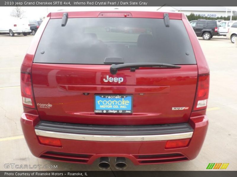 Inferno Red Crystal Pearl / Dark Slate Gray 2010 Jeep Grand Cherokee SRT8 4x4