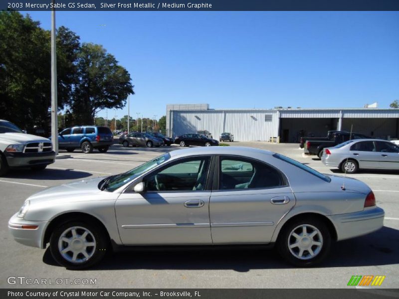 Silver Frost Metallic / Medium Graphite 2003 Mercury Sable GS Sedan