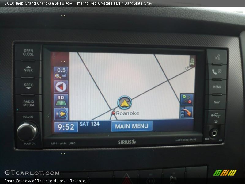 Navigation of 2010 Grand Cherokee SRT8 4x4