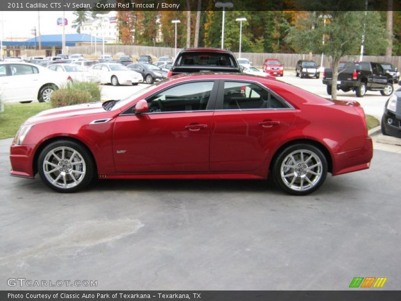 Crystal Red Tintcoat / Ebony 2011 Cadillac CTS -V Sedan
