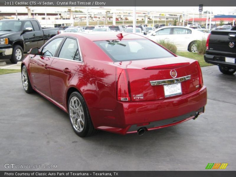 Crystal Red Tintcoat / Ebony 2011 Cadillac CTS -V Sedan