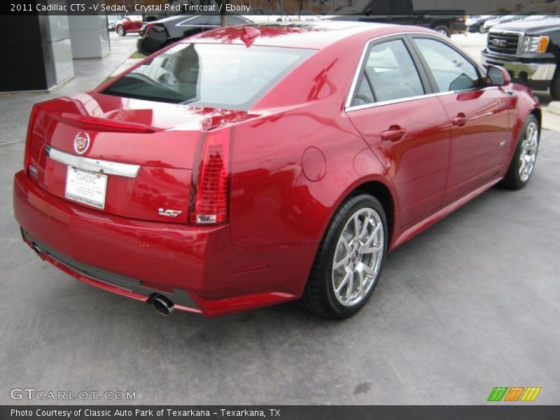 Crystal Red Tintcoat / Ebony 2011 Cadillac CTS -V Sedan