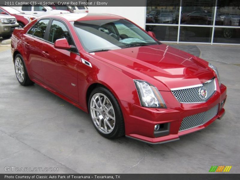 Crystal Red Tintcoat / Ebony 2011 Cadillac CTS -V Sedan