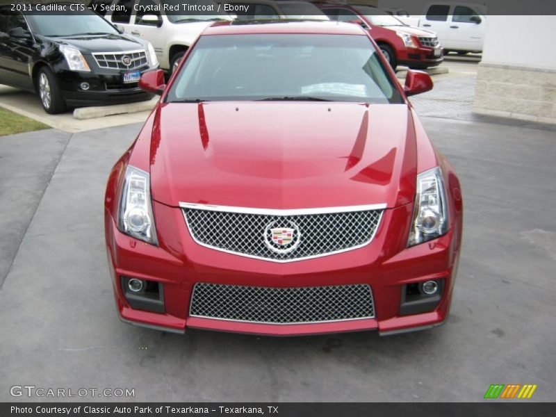 Crystal Red Tintcoat / Ebony 2011 Cadillac CTS -V Sedan
