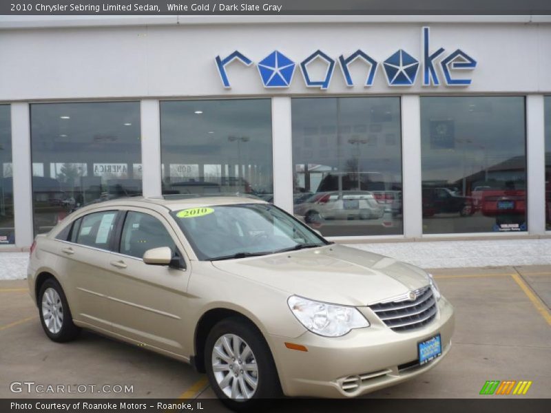White Gold / Dark Slate Gray 2010 Chrysler Sebring Limited Sedan