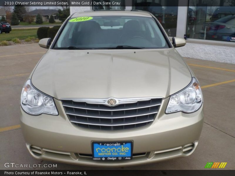 White Gold / Dark Slate Gray 2010 Chrysler Sebring Limited Sedan