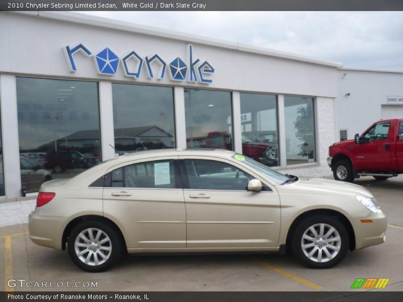 White Gold / Dark Slate Gray 2010 Chrysler Sebring Limited Sedan