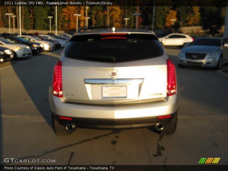 Radiant Silver Metallic / Titanium/Ebony 2011 Cadillac SRX FWD