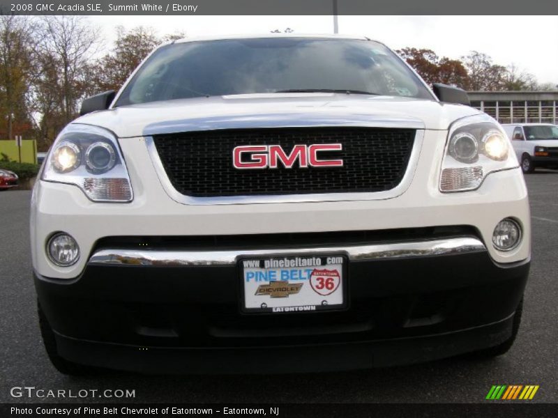 Summit White / Ebony 2008 GMC Acadia SLE