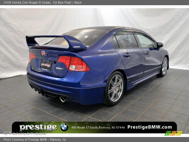 Fiji Blue Pearl / Black 2008 Honda Civic Mugen Si Sedan