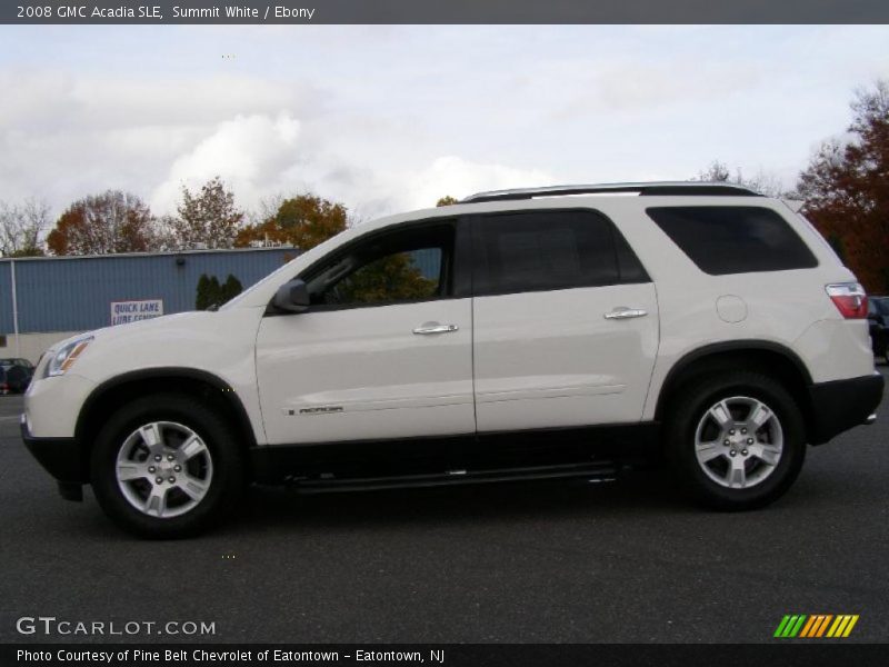 Summit White / Ebony 2008 GMC Acadia SLE