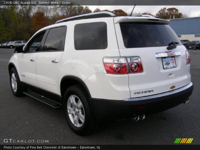 Summit White / Ebony 2008 GMC Acadia SLE