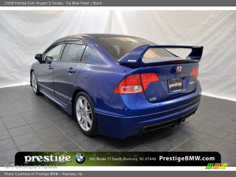 Fiji Blue Pearl / Black 2008 Honda Civic Mugen Si Sedan
