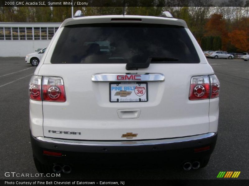 Summit White / Ebony 2008 GMC Acadia SLE