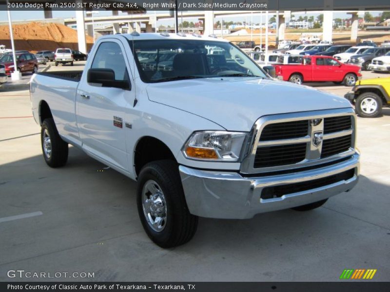 Bright White / Dark Slate/Medium Graystone 2010 Dodge Ram 2500 SLT Regular Cab 4x4
